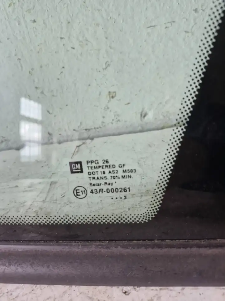 Opel Meriva A (2002 - 2006) 43R000261 Заднее боковое стекло — фото 2