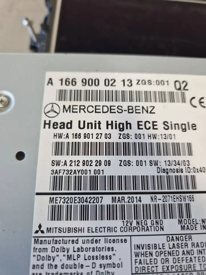 Mercedes-Benz ML W166 (2012 - 2017) A1669000213 Магнитола / мультимедийная система — фото 6
