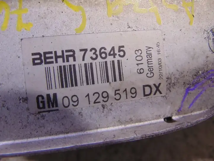 Opel Astra G (1998 - 2004) 9129520 Интеркулер — фото 8