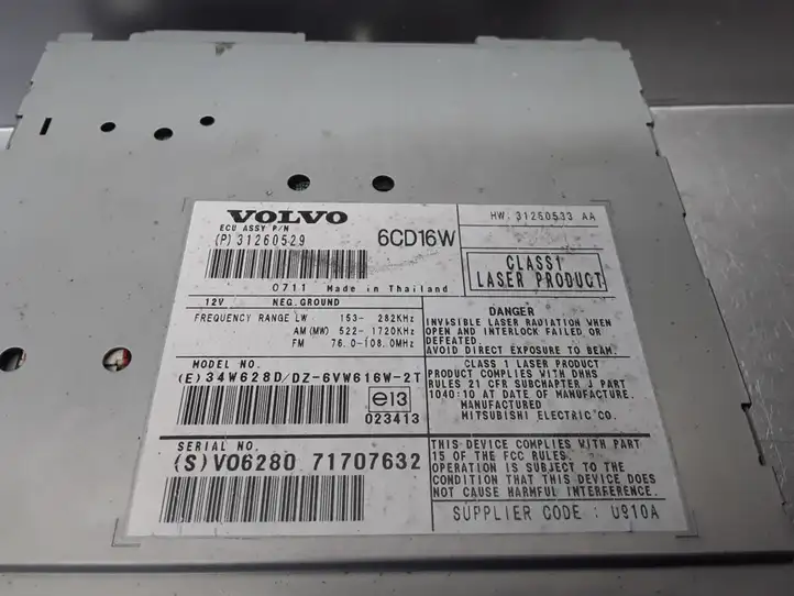 Volvo C70 (2005 - 2009) P31260529 Магнитола / мультимедийная система — фото 2