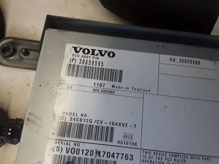 Volvo S60 (2010 - 2013) 30657445 Комплект аудиосистемы — фото 3