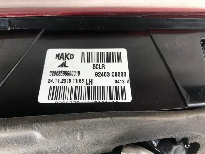 Hyundai i20 (GB IB) (2014 - 2018) Задний фонарь в крышке багажника — фото 5
