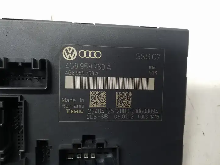 Audi A6 C7 (2011 - 2014) 4G8959760A Блок управления сиденьем — фото 4