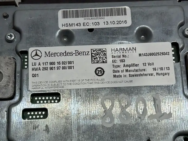 Mercedes-Benz CLA C117,X117,W117 (2013 - 2019) A1179001602 Блок Hi-Fi аудиосистемы — фото 4
