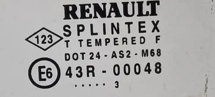 Renault Scenic I (1996 - 2003) 43R00048 Стекло задней двери — фото 2