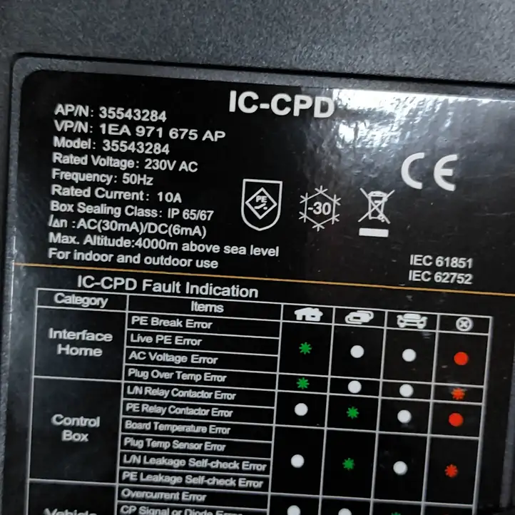 Volkswagen ID.4 (2020 - ) 1EA971675AP Кабель для зарядки электромобилей — фото 8
