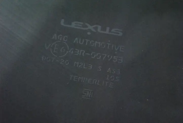 Lexus RX 450H (2015 - 2019) 43R007953 Заднее боковое стекло — фото 6