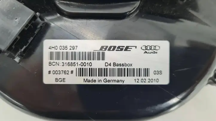Audi A8 S8 D4 4H (2010 - 2014) 4H0035297 Сабвуфер — фото 4