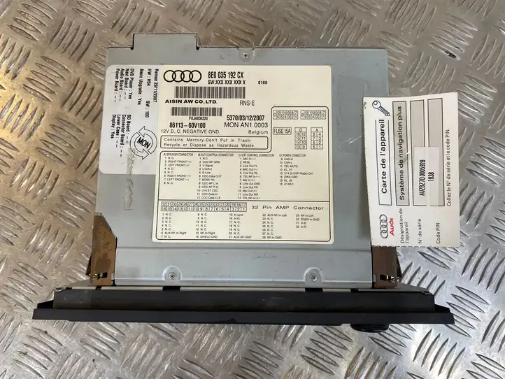 Audi A4 S4 B6 8E 8H (2000 - 2006) 8E0035192CX Магнитола / мультимедийная система — фото 4