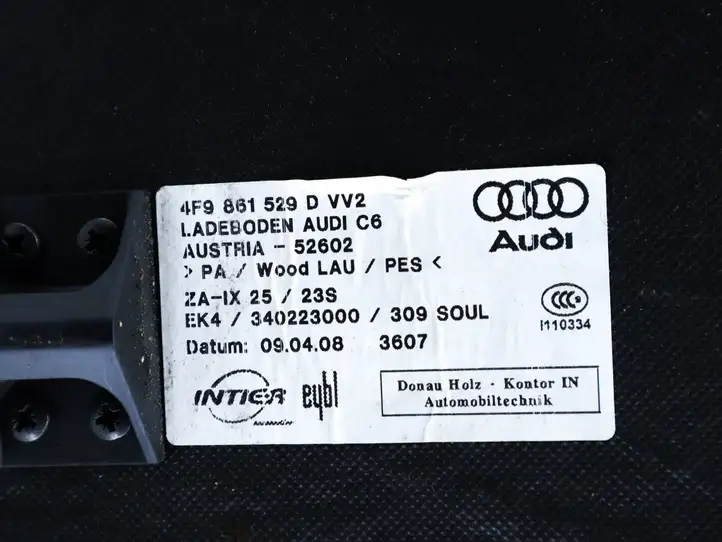 Audi A6 Allroad C6 (2006 - 2008) 4F9861529D Пол багажника — фото 2