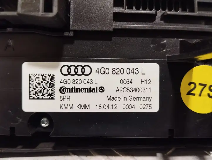 Audi A6 C7 (2011 - 2014) 4G0820043L Кнопка кондиционера — фото 2