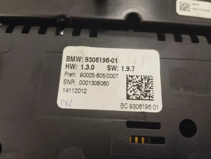 BMW 5 GT F07 (2010 - 2017) 9306196 Управление климат контролем — фото 9