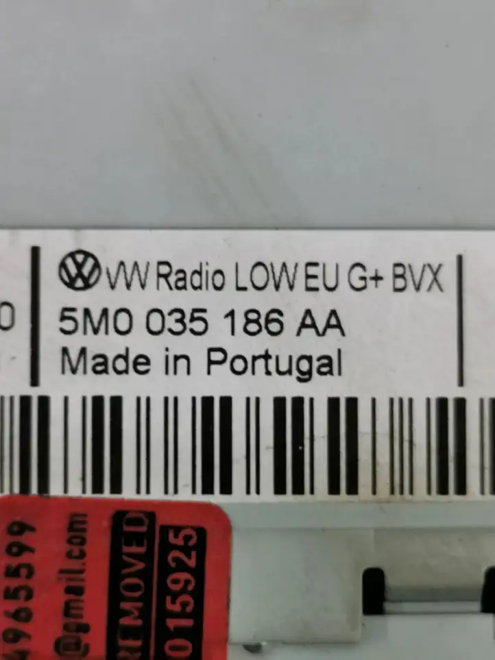 Volkswagen Golf Plus (2008 - 2014) 5M0035186AA Магнитола / мультимедийная система — фото 8