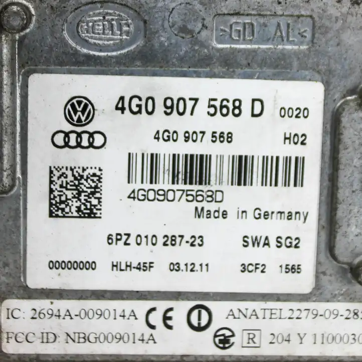 Audi A6 C7 (2011 - 2014) 4G0907568D Радар контроля слепых зон — фото 5