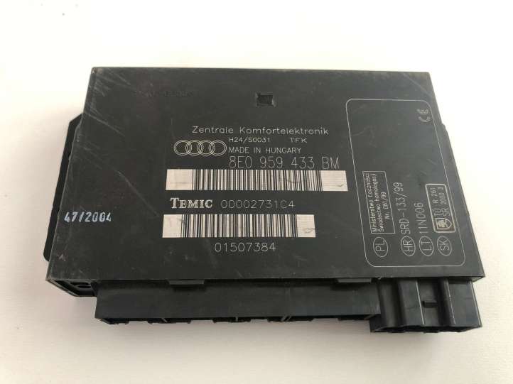 8E0959433BM Audi A4 S4 B7 8E 8H Komforto modulis