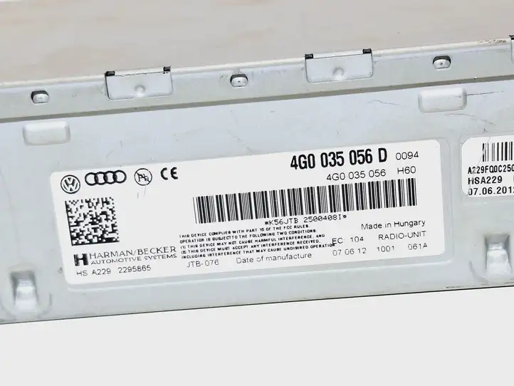 Audi Q5 SQ5 (2012 - 2017) 4G0035056D Магнитола / мультимедийная система — фото 3