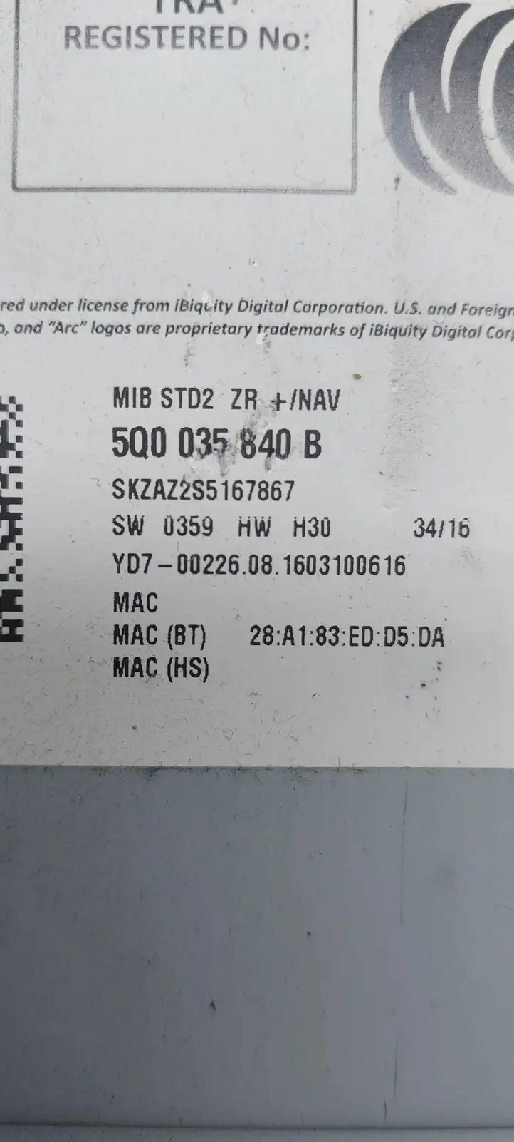 Skoda Octavia Mk3 (5E) (2013 - 2019) 5Q0035840B Магнитола / мультимедийная система — фото 4