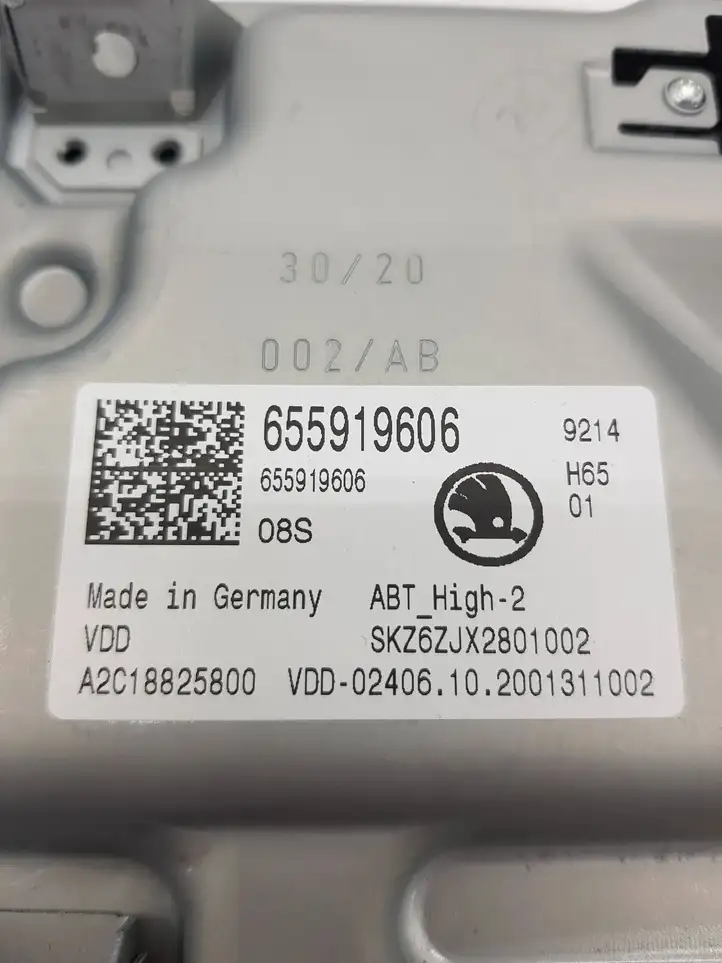 Skoda Scala (2018 - ) 655919606 Магнитола / мультимедийная система — фото 6