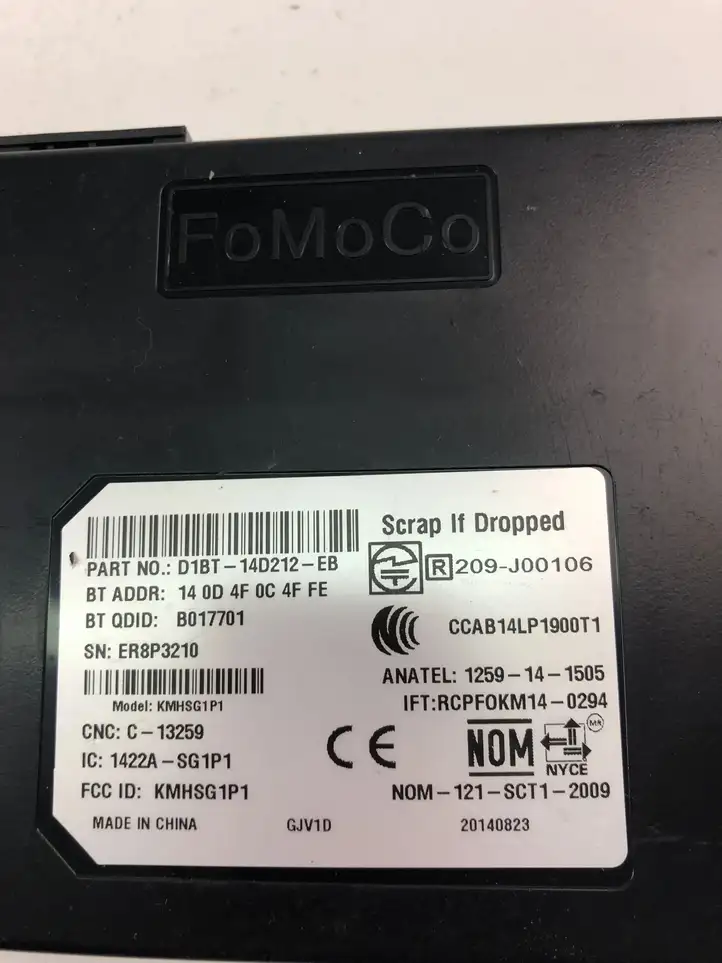 Ford Fiesta (2013 - 2017) D1BT14D212EB Bluetooth модуль — фото 4