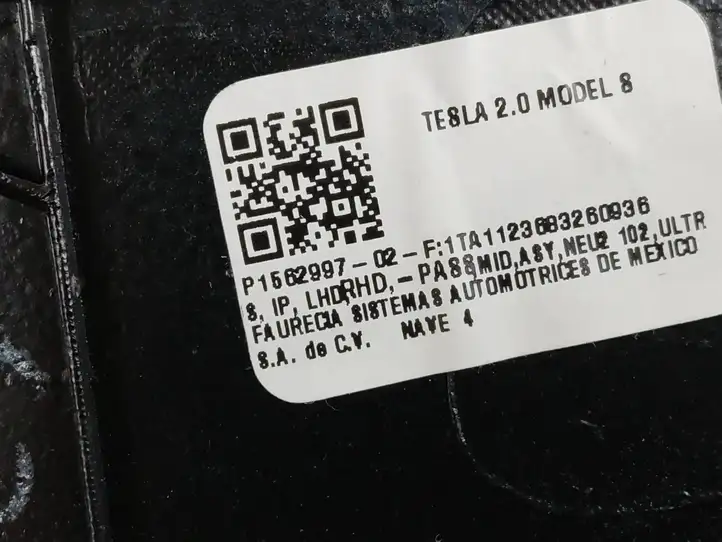 Tesla Model S (2021 - ) 156299702F Отделка внутренней панели салона — фото 7