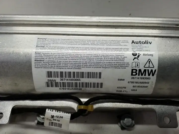 BMW 7 E65 E66 (2001 - 2008) Подушка безопасности пассажира — фото 3