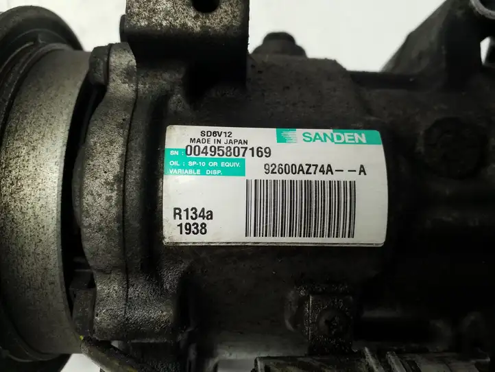 Nissan Juke I F15 (2010 - 2018) 92600AZ74A Компрессор (насос) кондиционера воздуха — фото 6