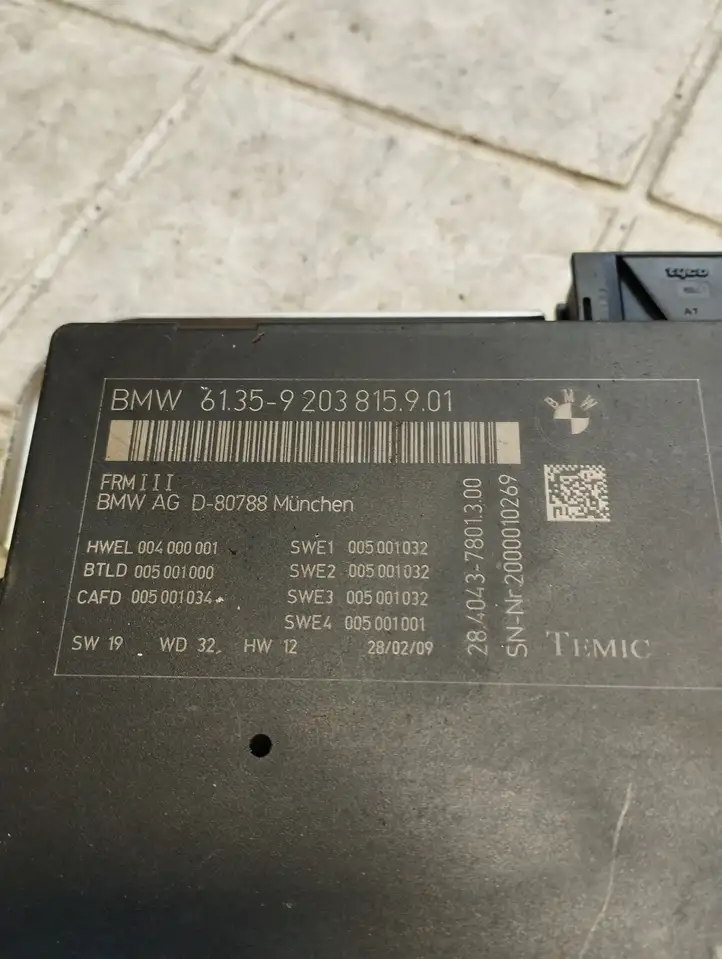 BMW 7 F01 (2008 - 2016) 61359203815901 Блок управления светом — фото 4