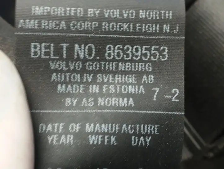 Volvo V50 (2004 - 2008) 8639553 Задний ремень безопасности — фото 8