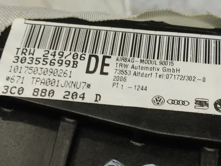 Volkswagen PASSAT B6 (2005 - 2010) 3C0880204D Подушка безопасности пассажира — фото 2