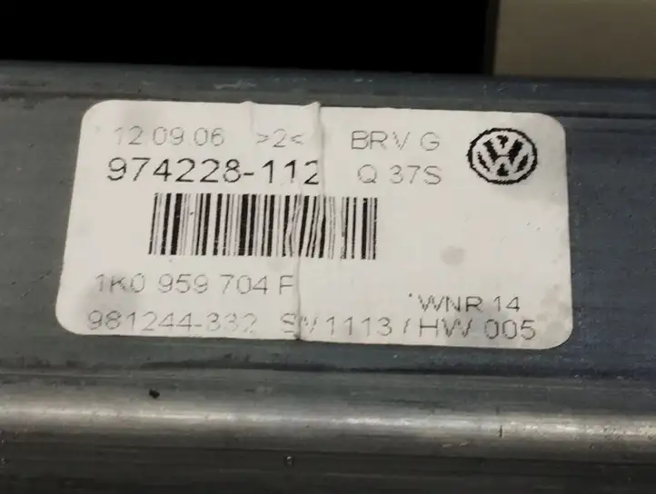 Volkswagen PASSAT B6 (2005 - 2010) 0637422356 Стеклоподъемник передней двери (комплект) — фото 2