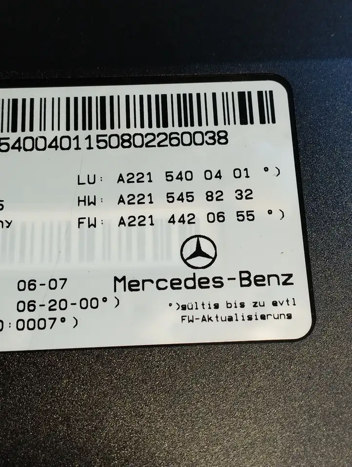 Mercedes-Benz S W221 (2005 - 2013) A2215400401 Блок управления аккумулятором — фото 5