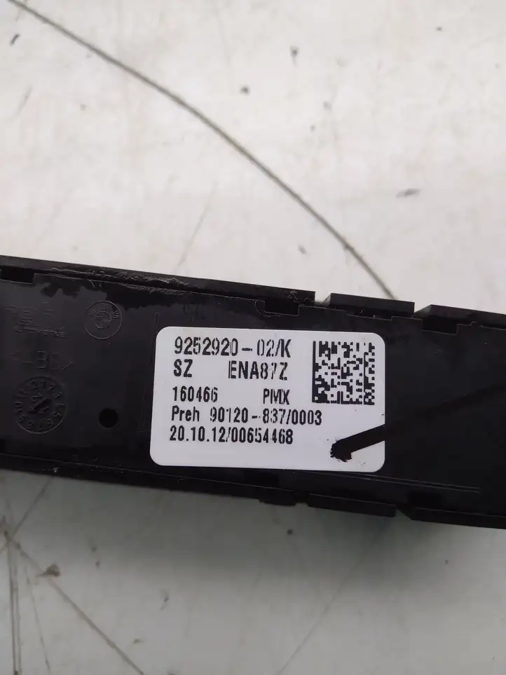 BMW 3 F30 F35 F31 (2012 - 2018) 9252920 Другие включатели / ручки/ переключатели — фото 3