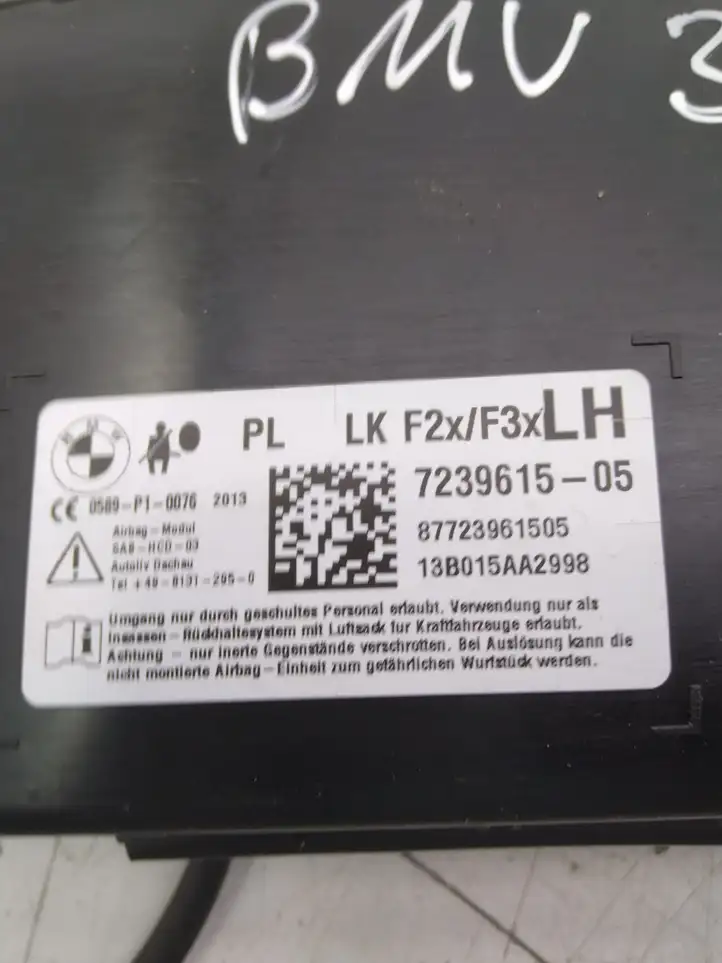 BMW 3 F30 F35 F31 (2012 - 2018) 723961505 Подушка безопасности сиденья — фото 2