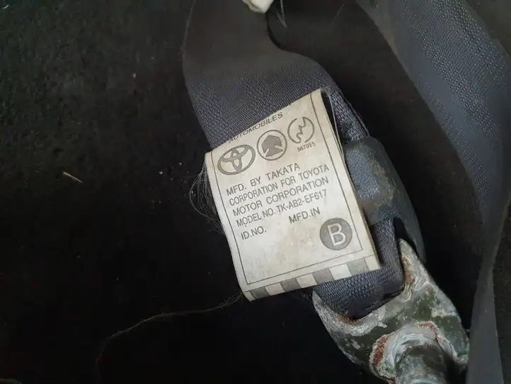 Toyota Avensis Verso (2004 - 2009) Задний ремень безопасности — фото 9