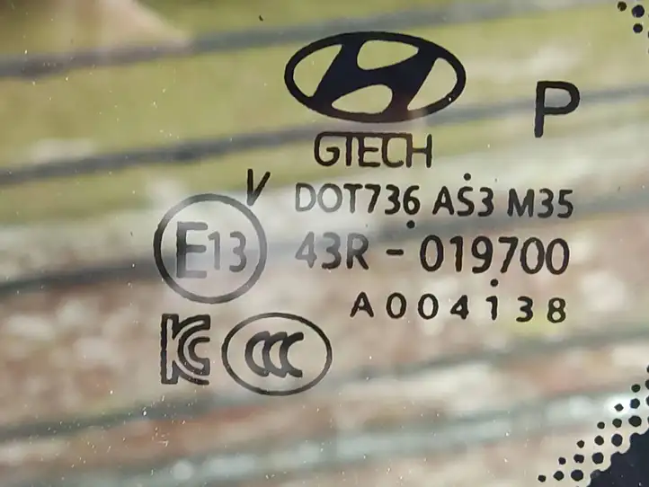 Hyundai Santa Fe (2018 - 2020) 43R019700 Заднее боковое стекло — фото 3