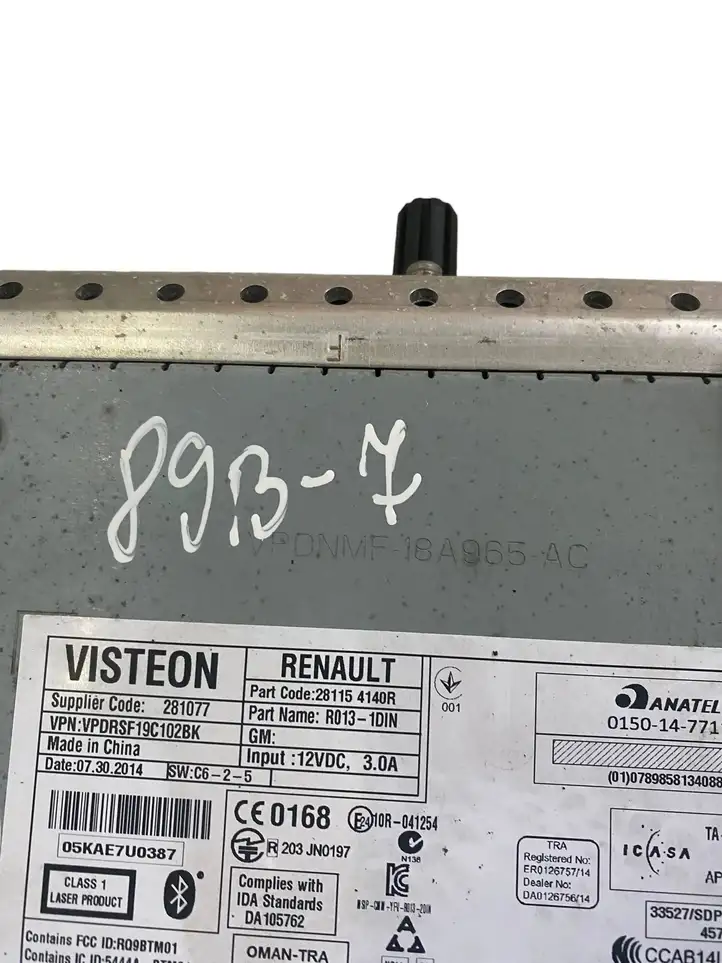Renault Master III (2010 - ) 281154140R Магнитола / мультимедийная система — фото 5