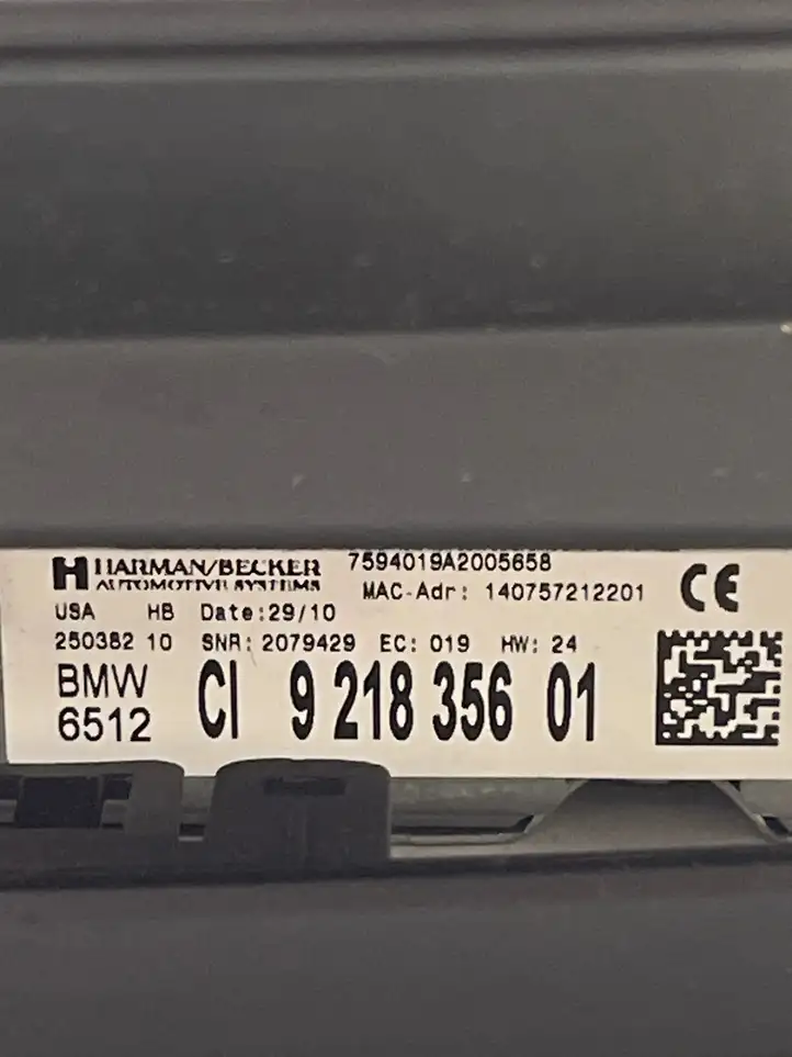 BMW X5 E70 (2006 - 2013) 9218356 Магнитола / мультимедийная система — фото 4