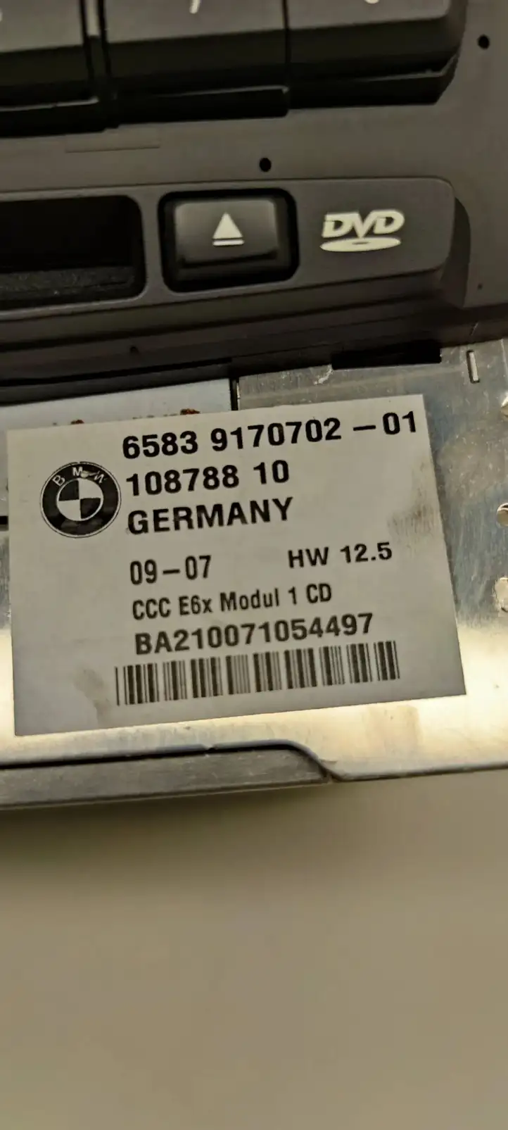BMW 5 E60 E61 (2004 - 2010) 9170702 Магнитола / мультимедийная система — фото 6