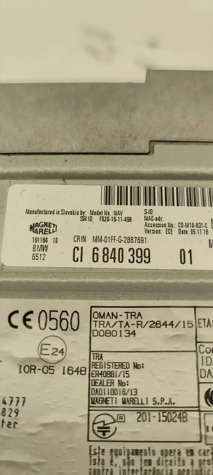 BMW 3 F30 F35 F31 (2012 - 2018) 6840399 Магнитола / мультимедийная система — фото 4