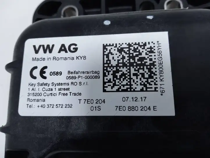 Volkswagen Caddy (2015 - 2020) 7E0880204E Подушка безопасности пассажира — фото 5