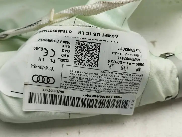Audi A4 S4 B9 8W (2019 - ) 8W5880741E Боковая подушка безопасности шторка — фото 4