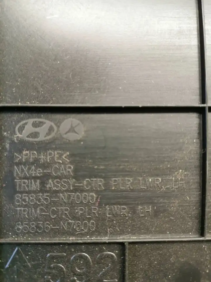 Hyundai Tucson IV NX4 (2020 - ) 85835W7000 Нижняя обшивка стойки B — фото 3