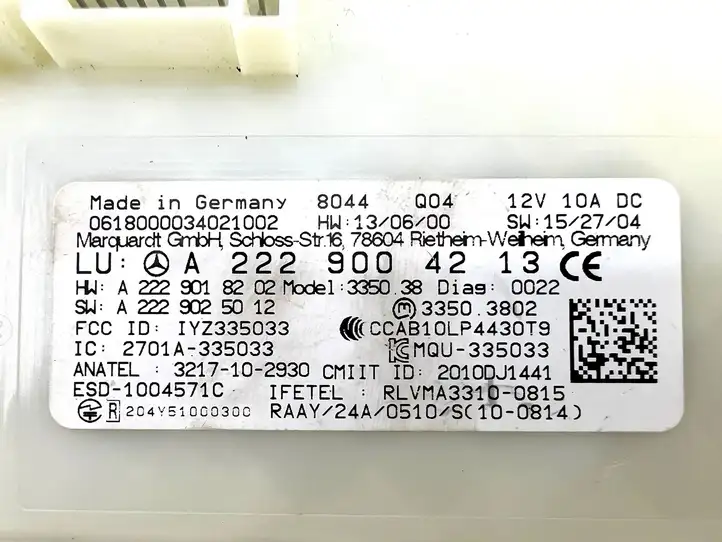Mercedes-Benz E W213 (2016 - ) A2229004213 Блок бесключевого доступа — фото 7