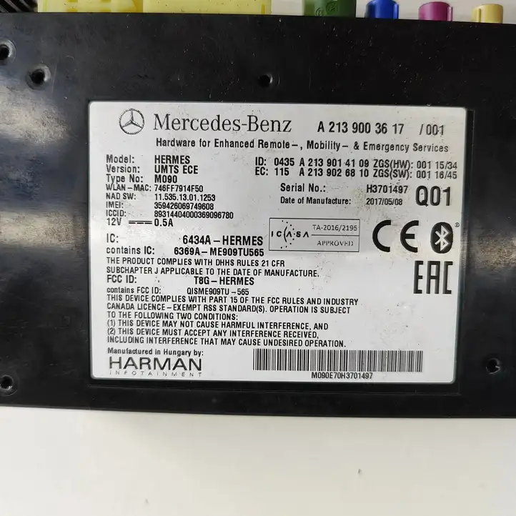 Mercedes-Benz GLC X253/C253 (2015 - ) A2139003617 Bluetooth модуль — фото 7