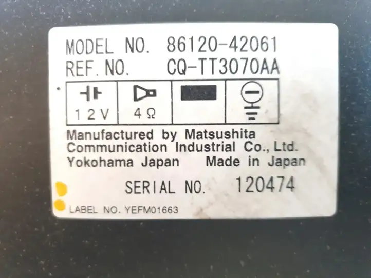 Toyota RAV 4 (XA20) (2000 - 2005) 86120-42061 Магнитола / мультимедийная система — фото 3