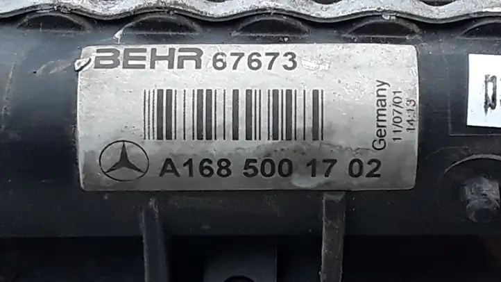 Mercedes-Benz A W168 (1997 - 2004) A1685001702 Радиатор охлаждающей жидкости двигателя — фото 2
