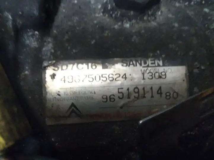Peugeot 307 (2005 - 2008) 9651911480 Компрессор (насос) кондиционера воздуха — фото 2