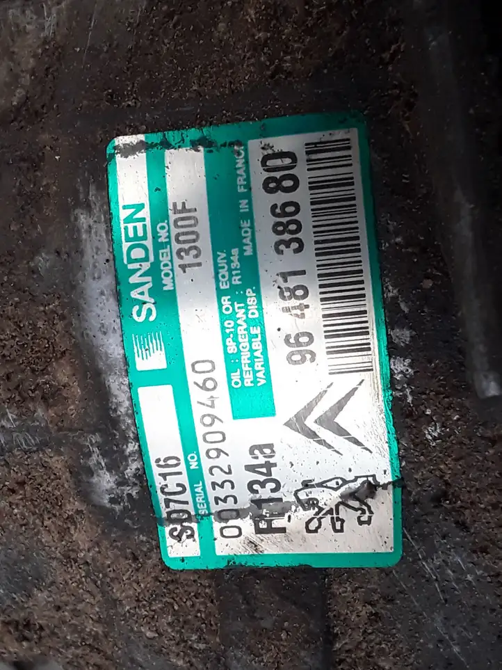 Citroen C5 (2004 - 2008) 9648138680 Компрессор (насос) кондиционера воздуха — фото 2