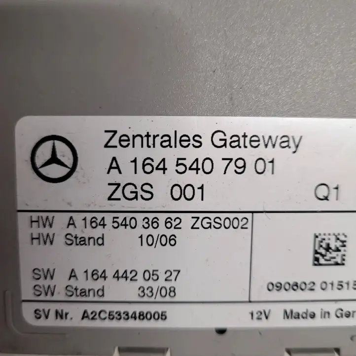 Mercedes-Benz ML W164 (2005 - 2011) A1645407901 Модуль Gateway — фото 4