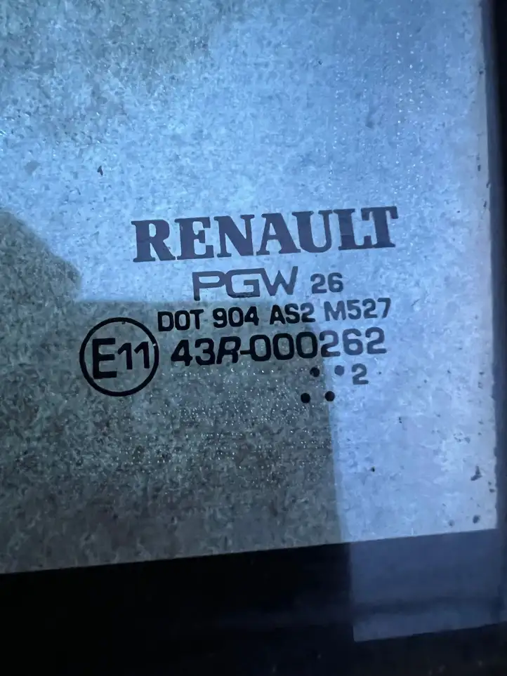 Renault Zoe (2012 - ) dot904as2m527 Стекло задней двери — фото 2
